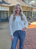 Round Neck Casual Long Sleeved Top