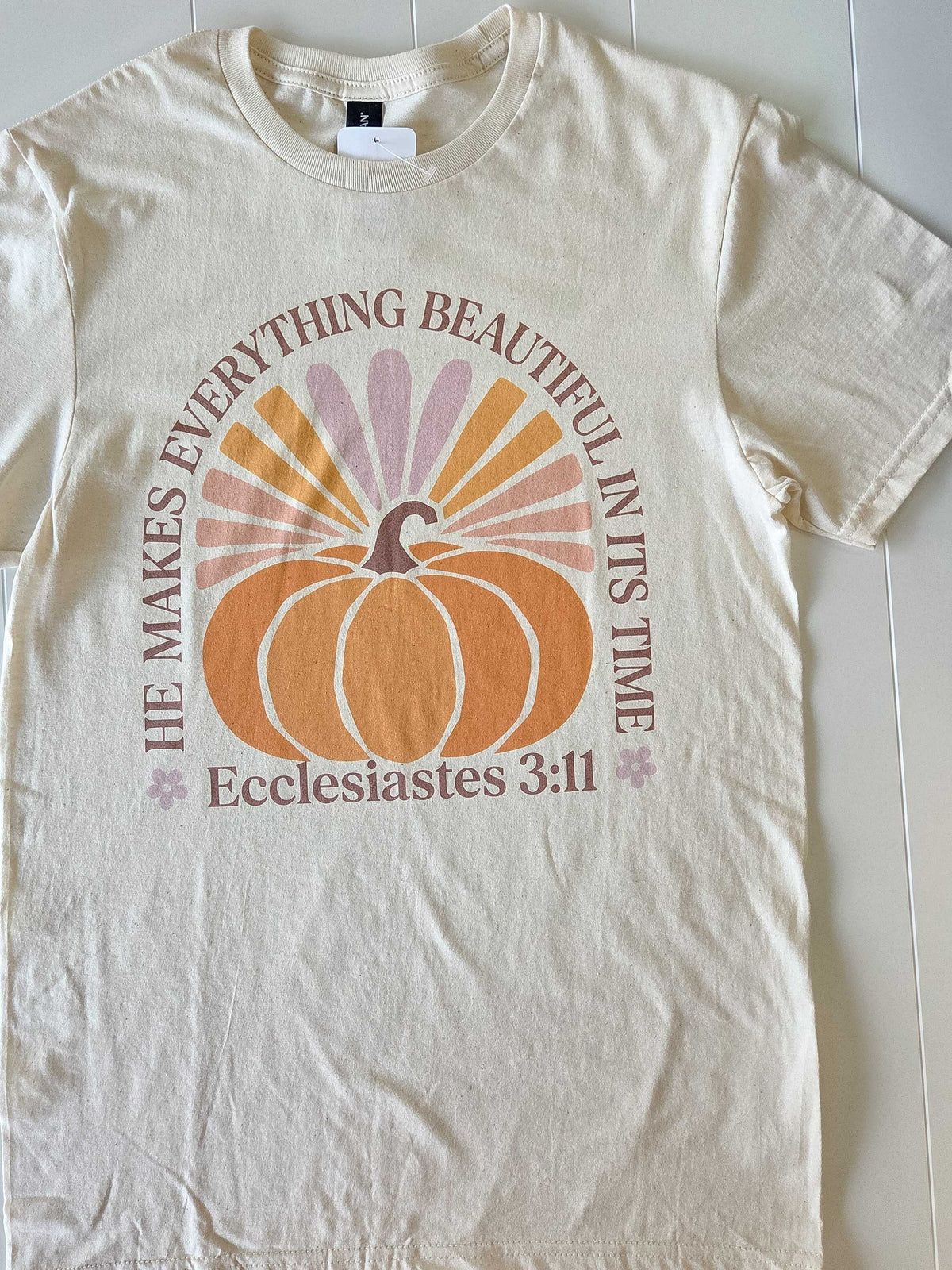 Everything Beautiful in Its Time Pumpkin Faith Graphic Tee