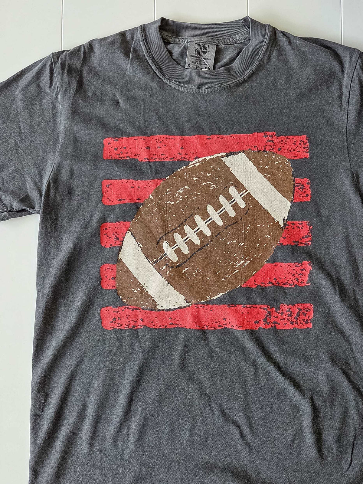 Vintage Football Stripe Graphic Tee