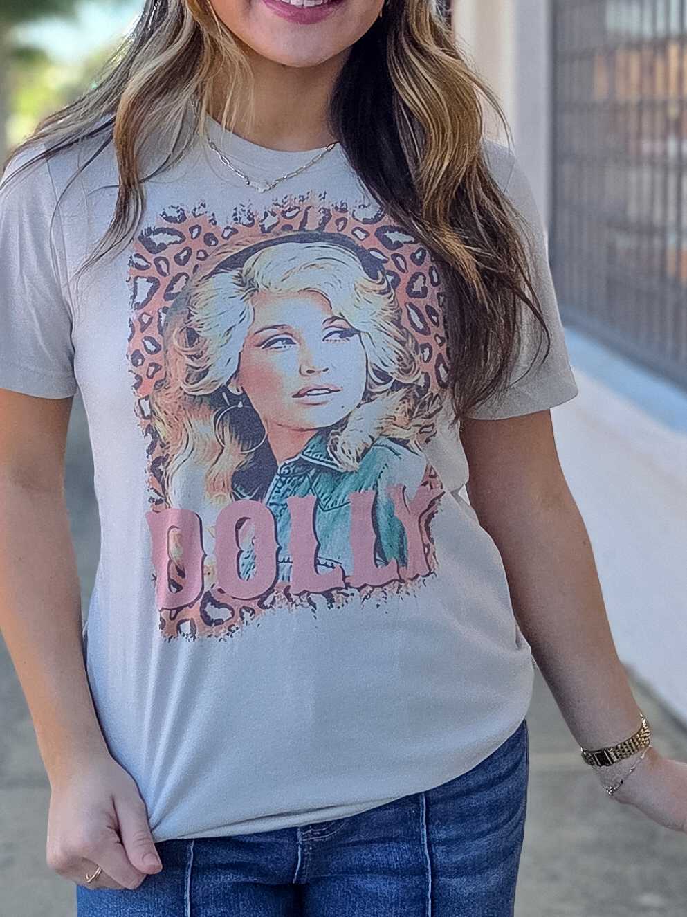 Dolly Leopard Vintage Graphic Tee