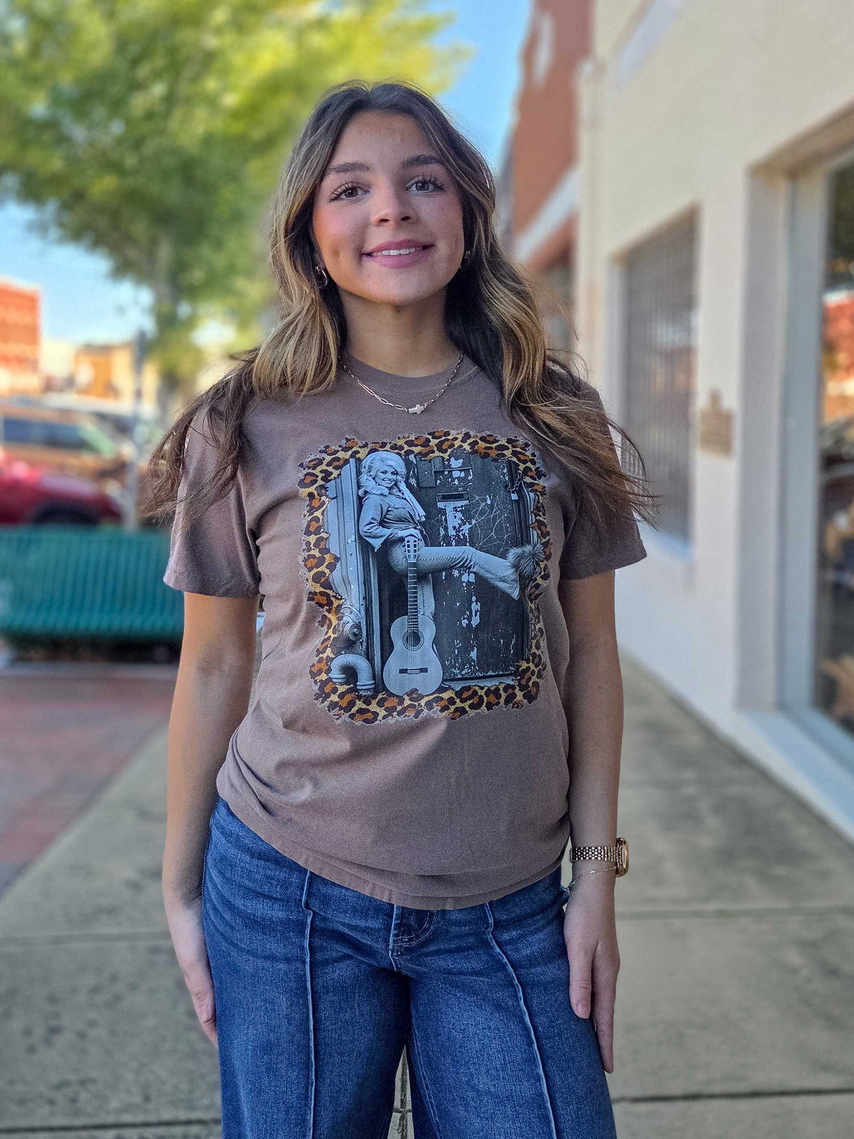 Dolly Parton Leopard Comfort Colors Graphic Tee