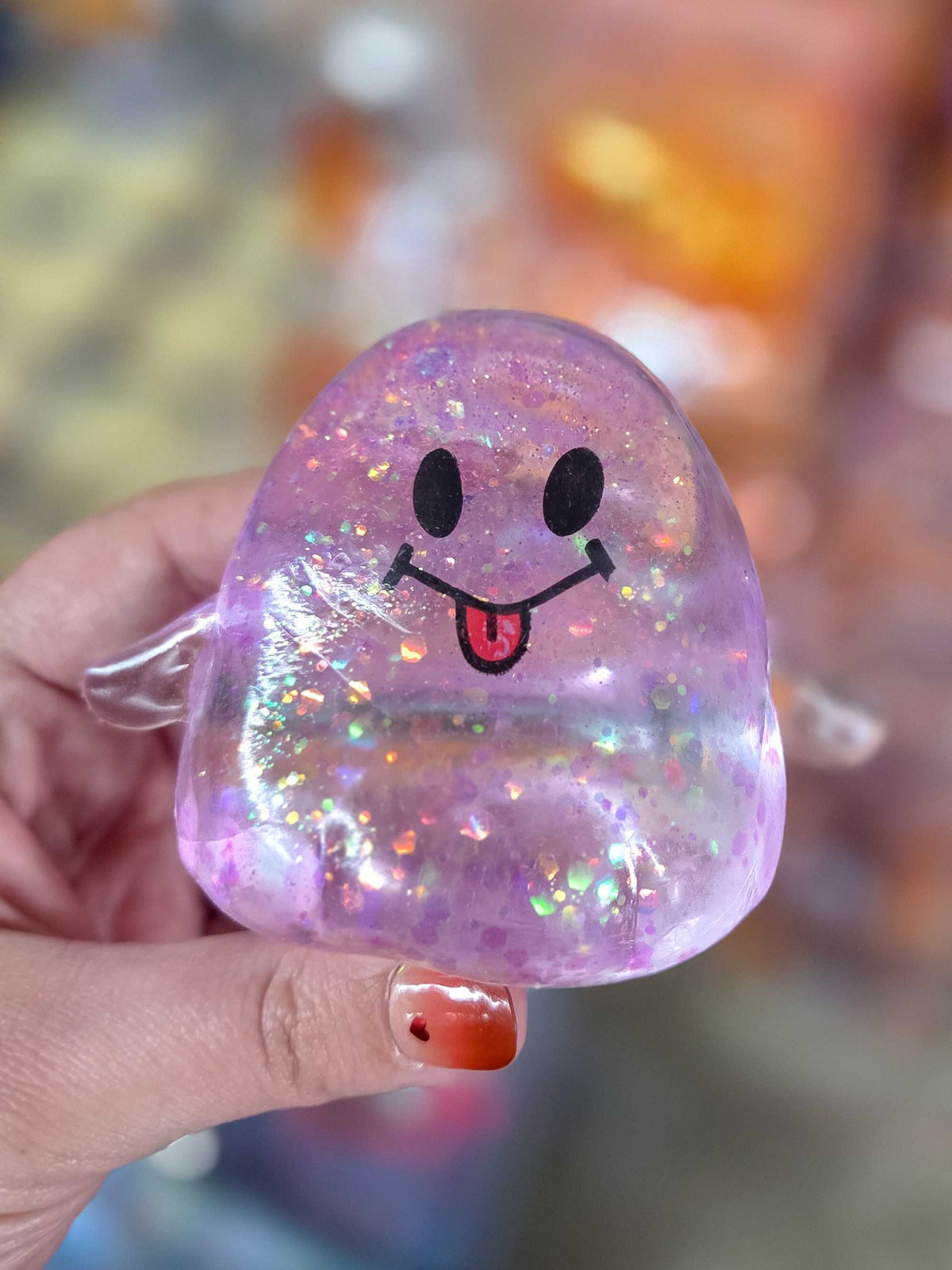Squish N’ Sparkle Ghost – Glitter Halloween Squish