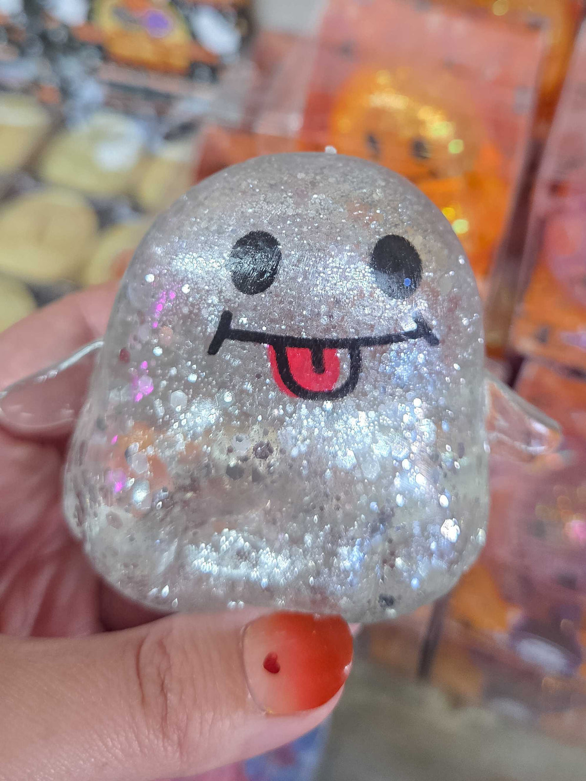 Squish N’ Sparkle Ghost – Glitter Halloween Squish