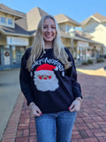 Merry Christmas Fuzzy Santa Sweater