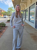 Women’s High Rise Wide Leg Sweatpants – Soft Drawstring Lounge Pants with Pockets