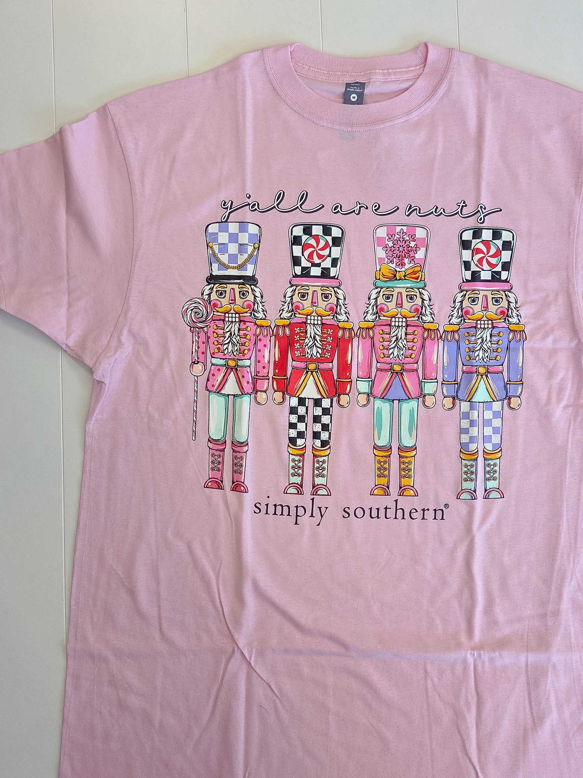 Simply Southern Nuts Tee - Peony