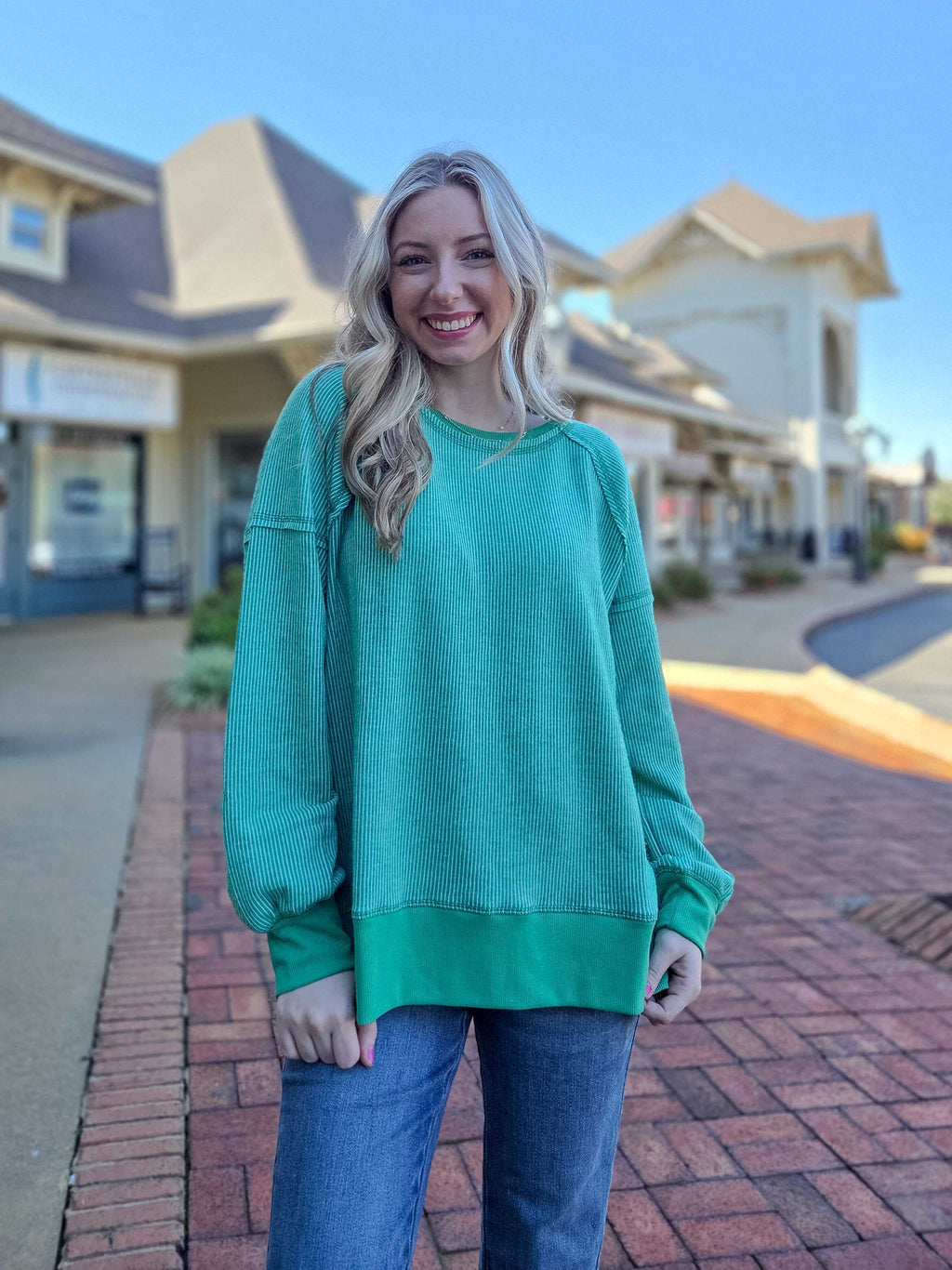 Vintage Washed Thermal Oversized Sweater