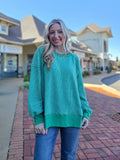 Vintage Washed Thermal Oversized Sweater
