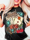 Life Is a Gamble Western Graphic Tee