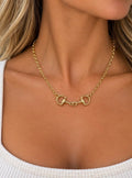Western Horsebit Link Chain Necklace – Gold & Silver