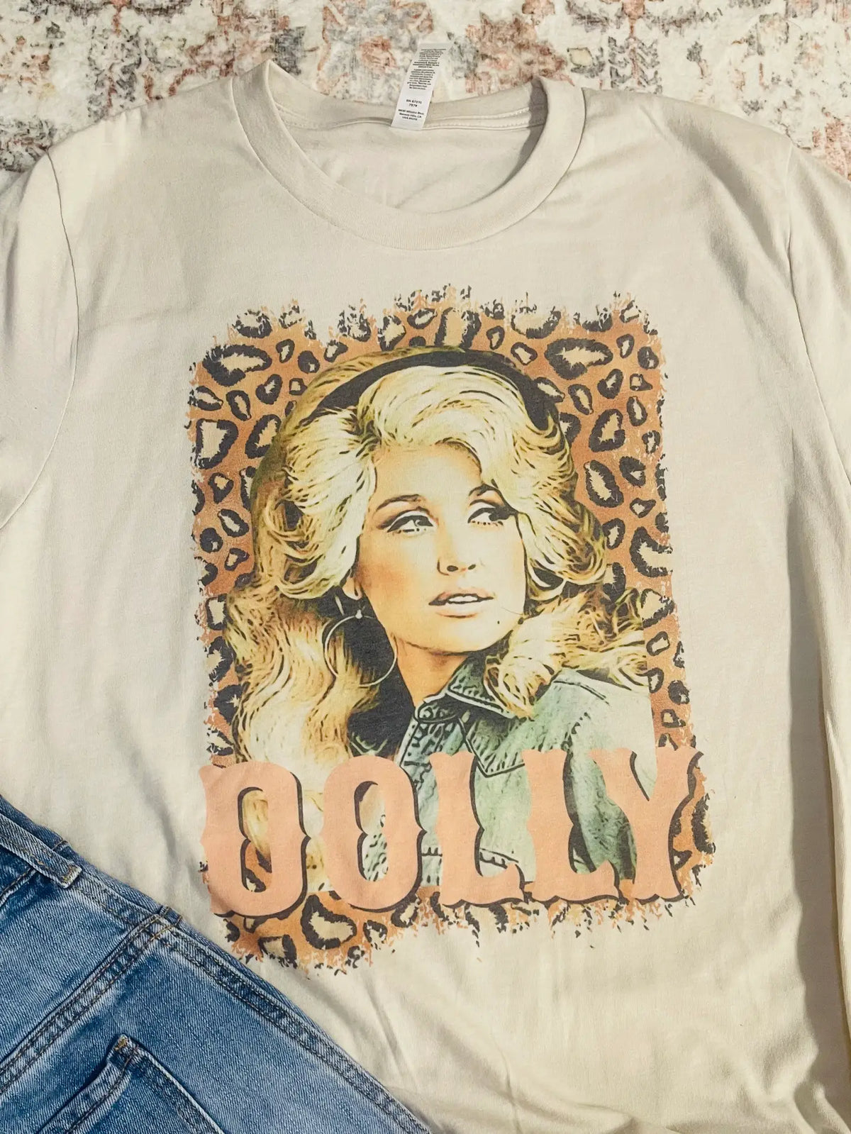 Dolly Leopard Vintage Graphic Tee