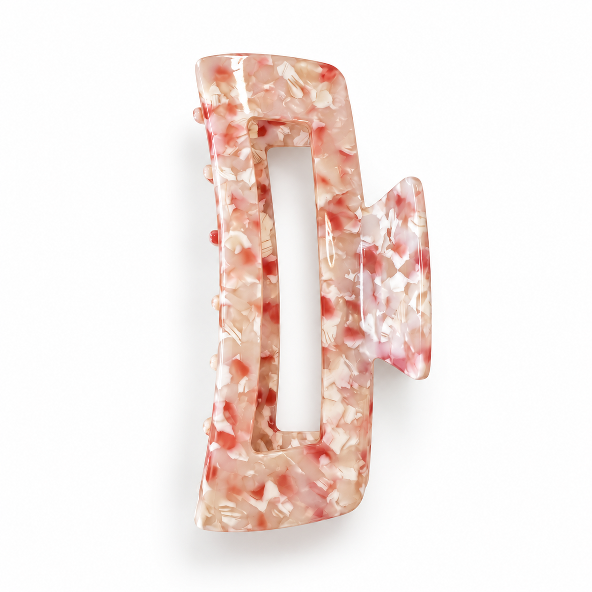 Pink Mix Square Hair Claw Clip
