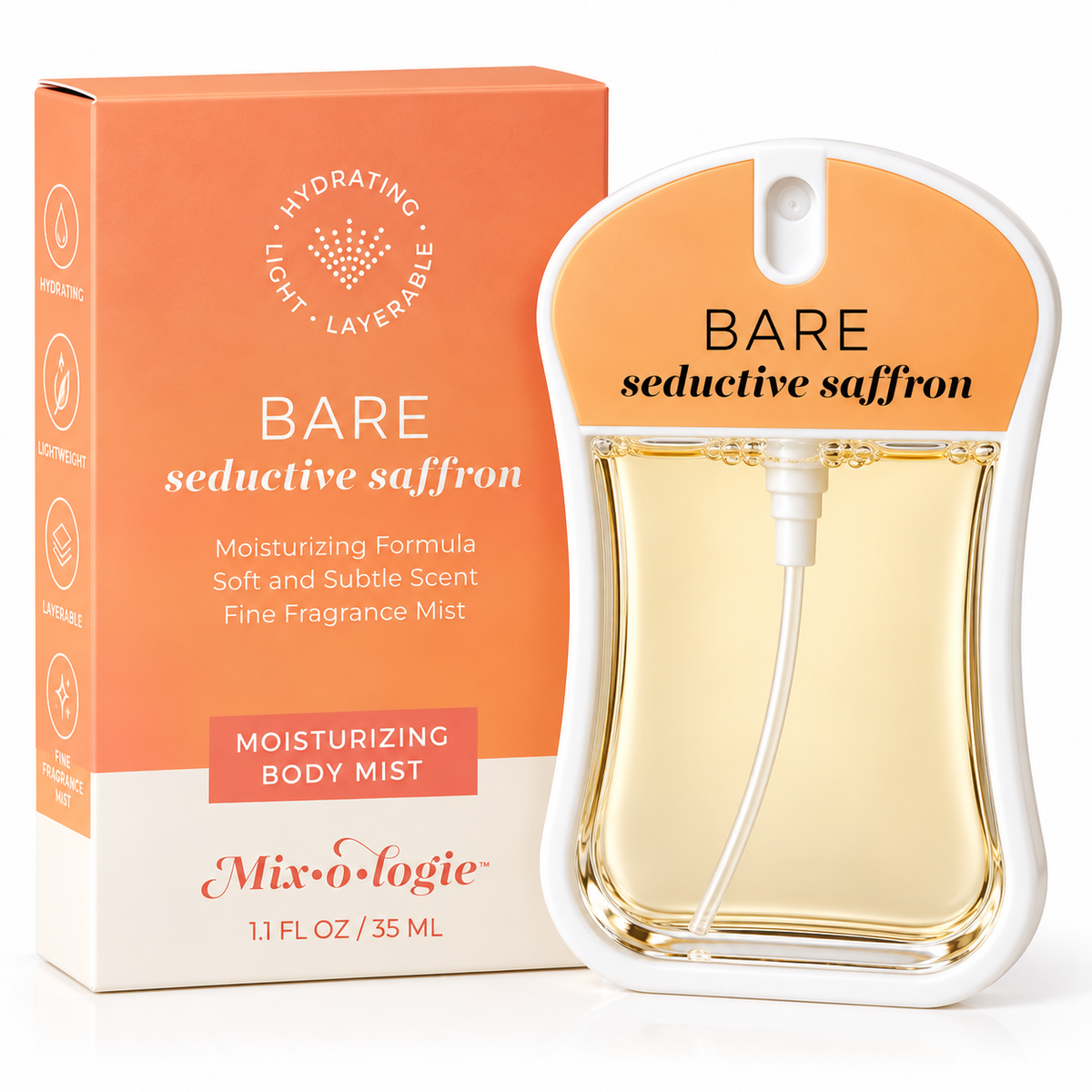 Bare Seductive Saffron Moisturizing Body Mist – 35 mL