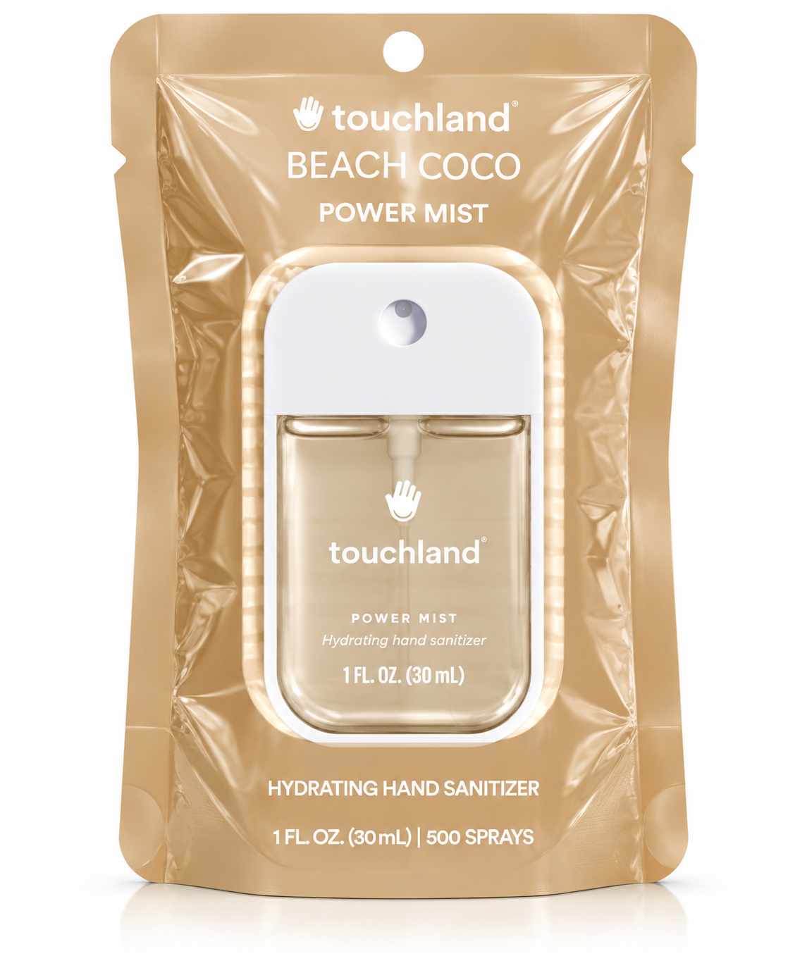 Touchland Beach Coco Power Mist Hydrating Hand Sanitizer – 1 oz
