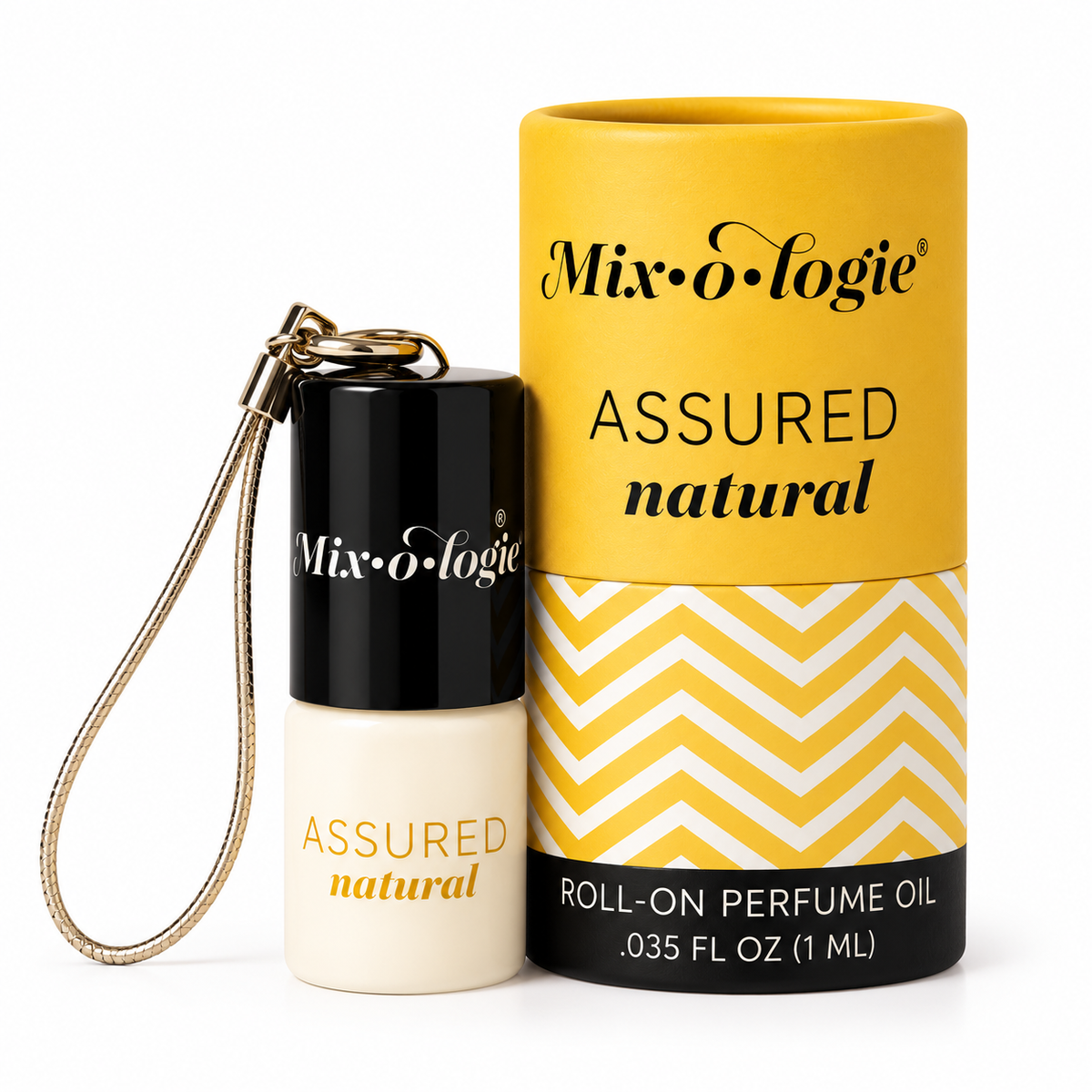 Assured Natural Mini Roll-On Perfume Oil Keychain – 1 mL