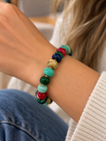Color Pop Stone Beaded Bracelet ✨