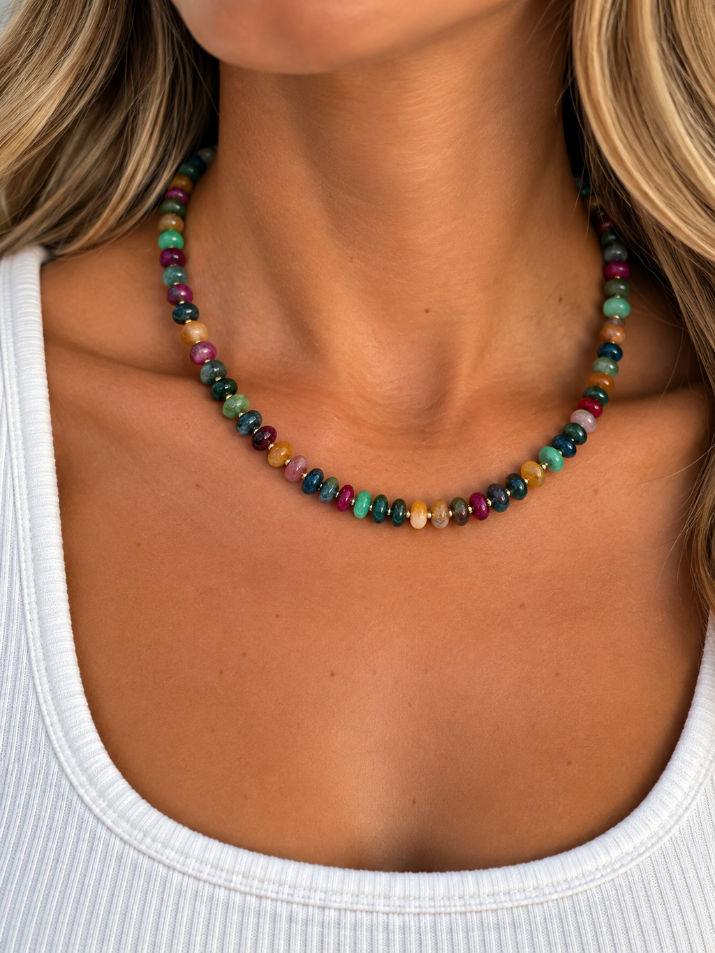 Autumn Harvest Multi-Color Beaded Necklace