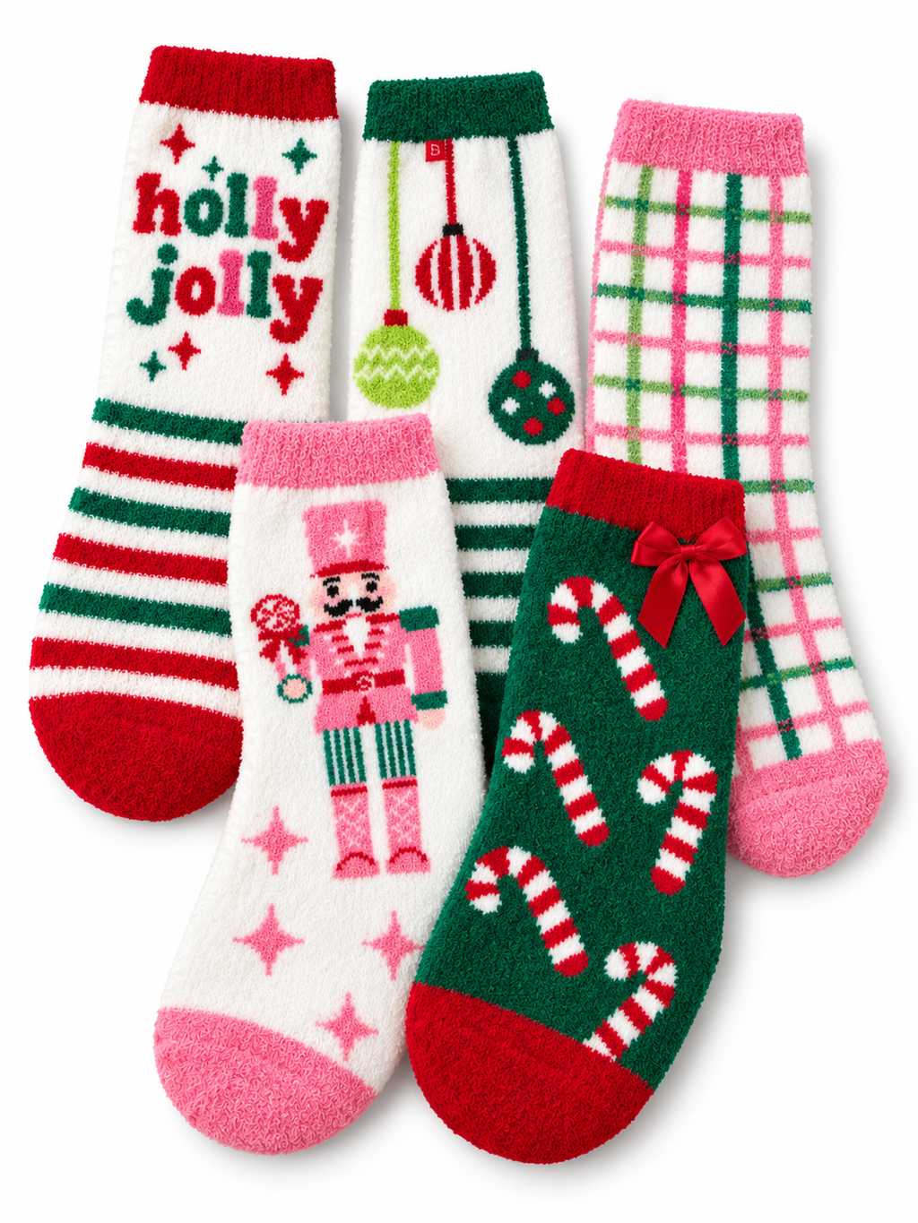 Cozy Christmas Fuzzy Crew Socks – 19 Holiday Styles