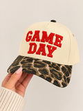 Game Day Embroidered Hat – Leopard Print