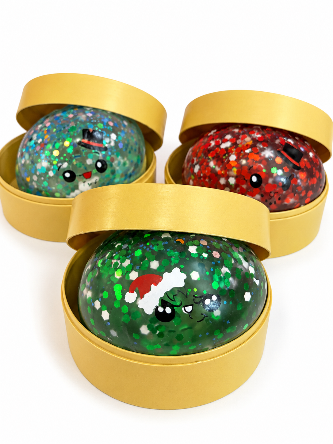 🎄 Christmas Glitter Mystery Squishy Buns