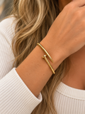 Nail Cuff Bracelet – Gold & Silver