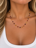 Autumn Multi-Color Beaded Necklace