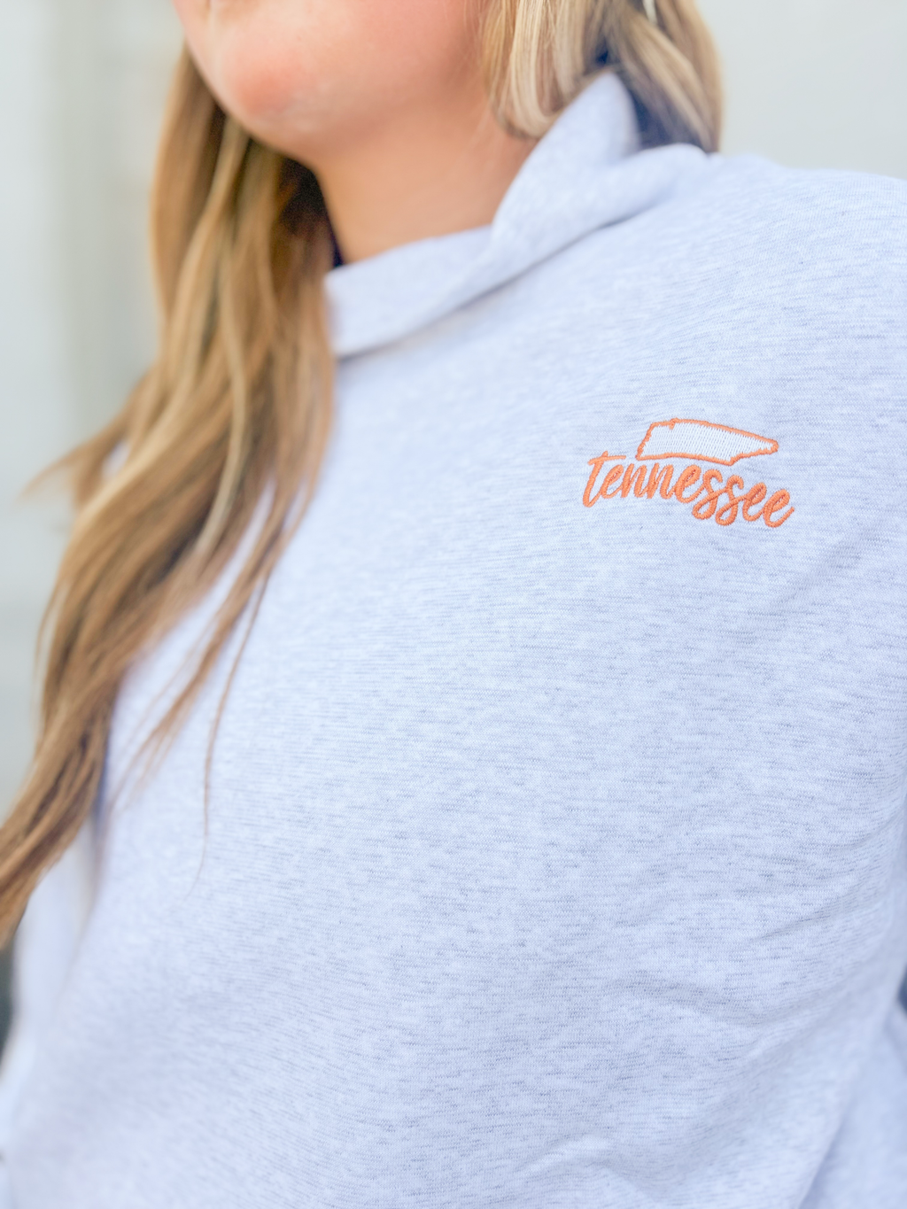 Tennessee State Mock Neck Sweatshirt