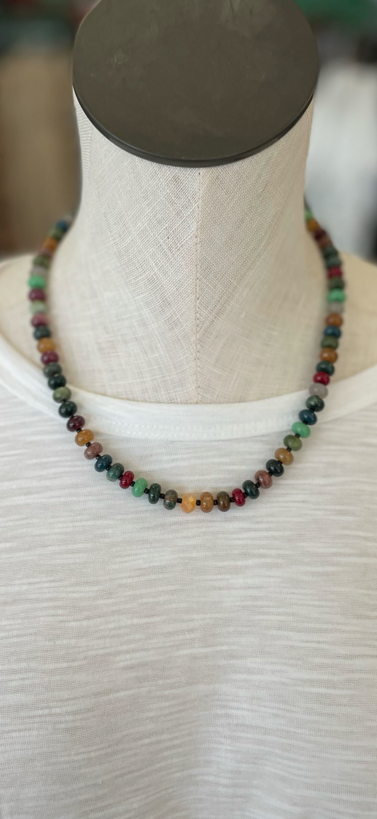 Autumn Harvest Multi-Color Beaded Necklace