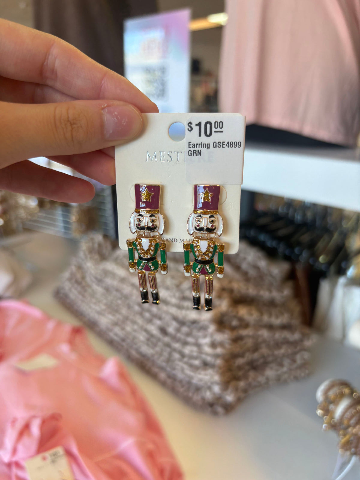 Christmas Nutcracker Dangle Earrings