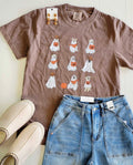 Spooky Ghost Dogs Comfort Colors Graphic Tee