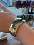 Gold Wide Statement Cuff Bracelet