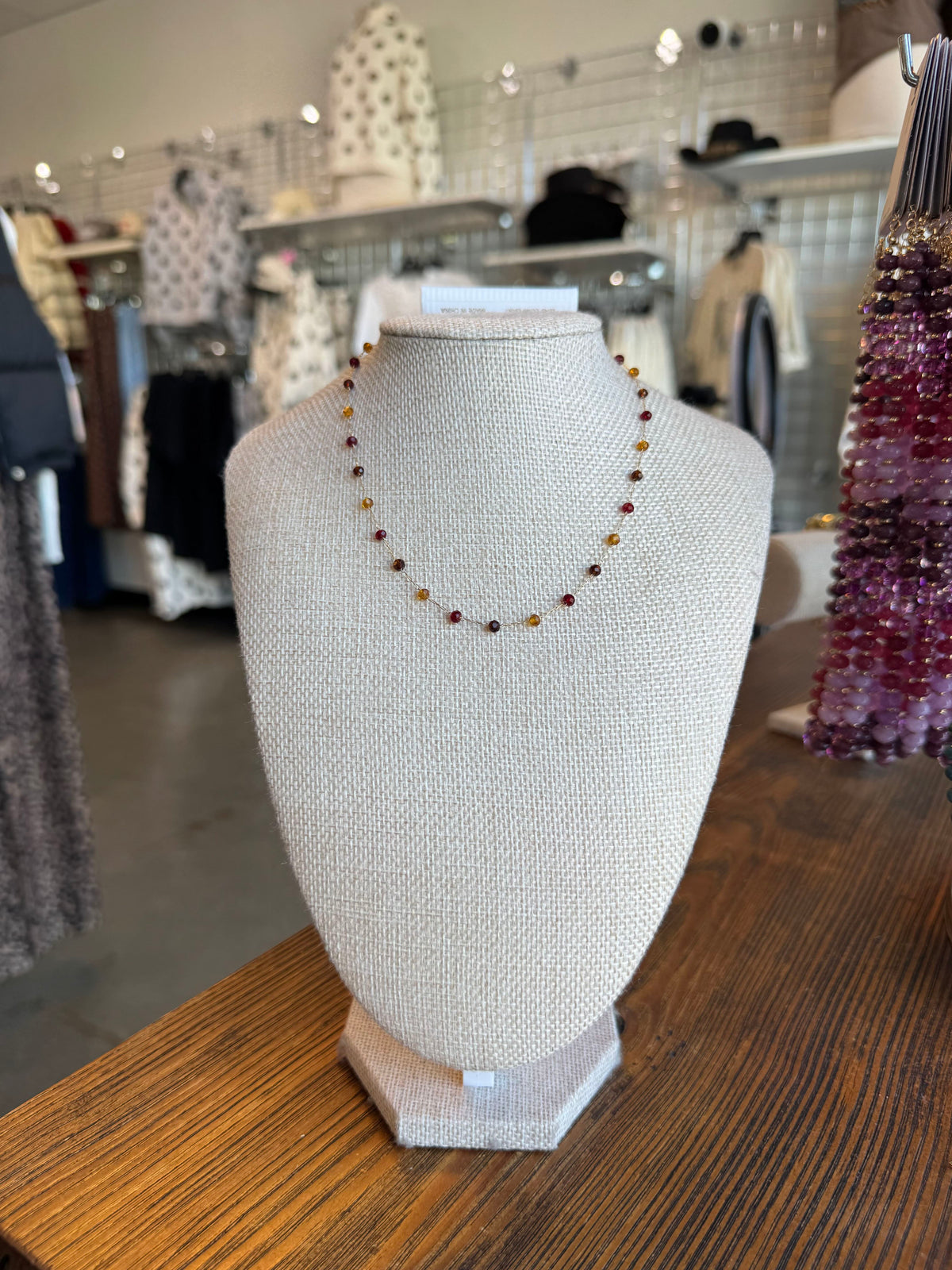 Autumn Multi-Color Beaded Necklace