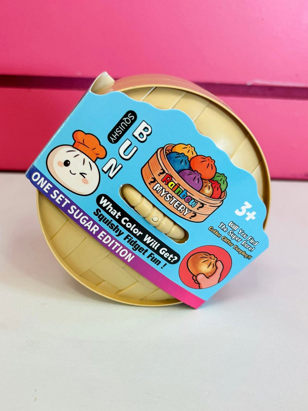 Mystery Glitter Squishy Bun – Sugar Edition ✨