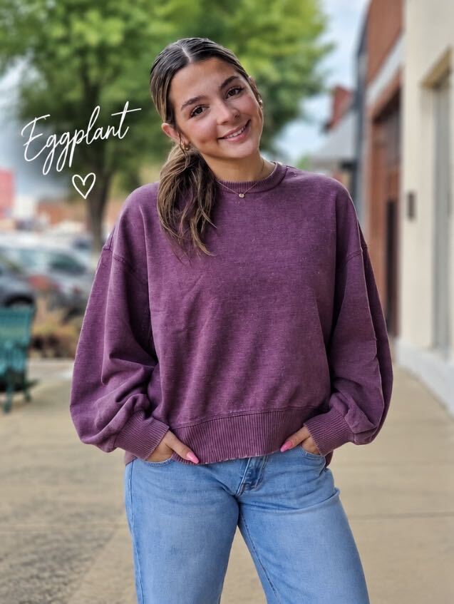 Zenana Acid Wash Fleece Oversized Pullover – Relaxed Crewneck Sweatshirt