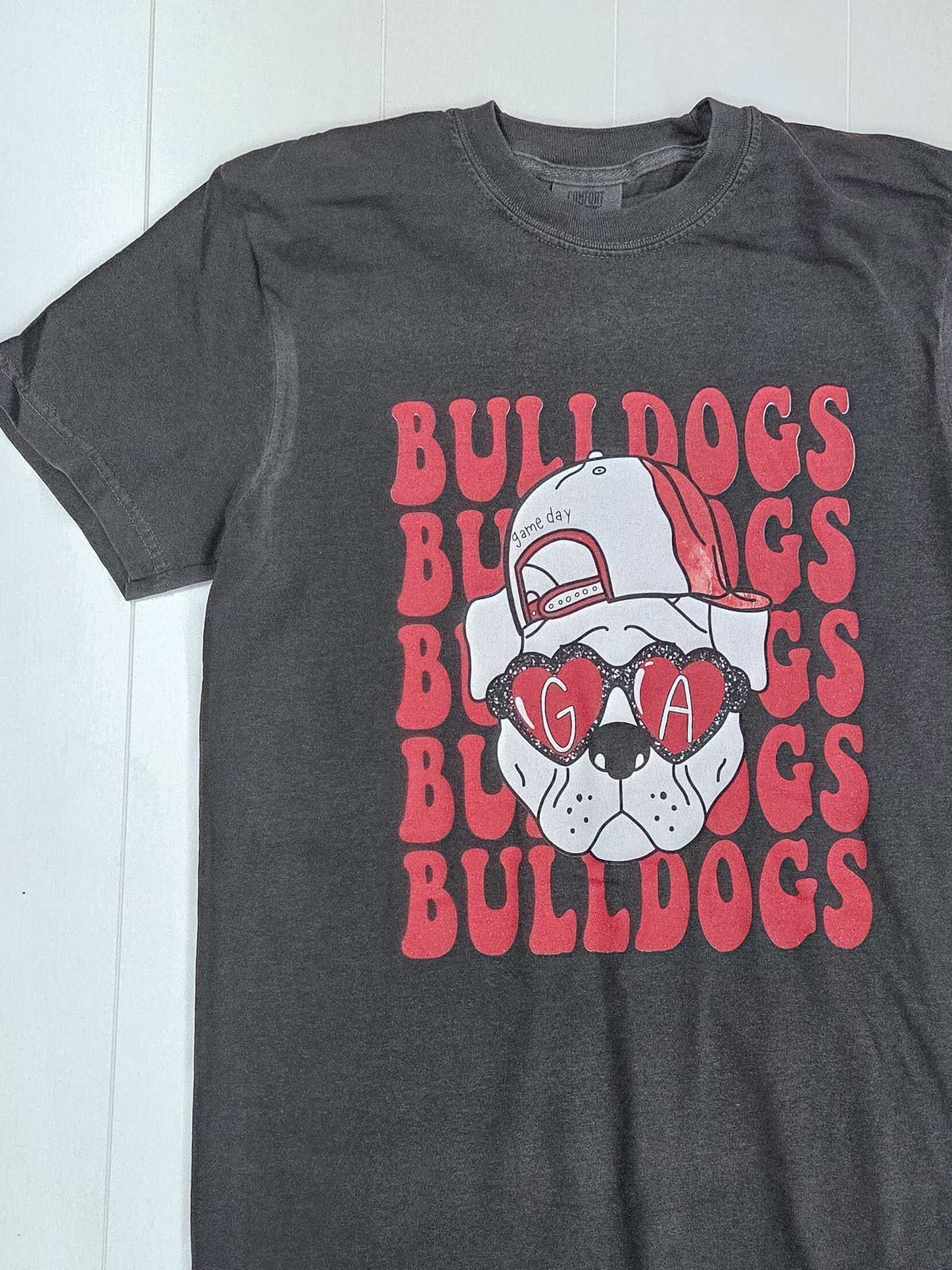 Georgia Bulldogs Game Day Graphic Tee – Comfort Colors Pepper Shirt