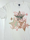 Touchdown Season Football Graphic Tee – White Gildan T-Shirt