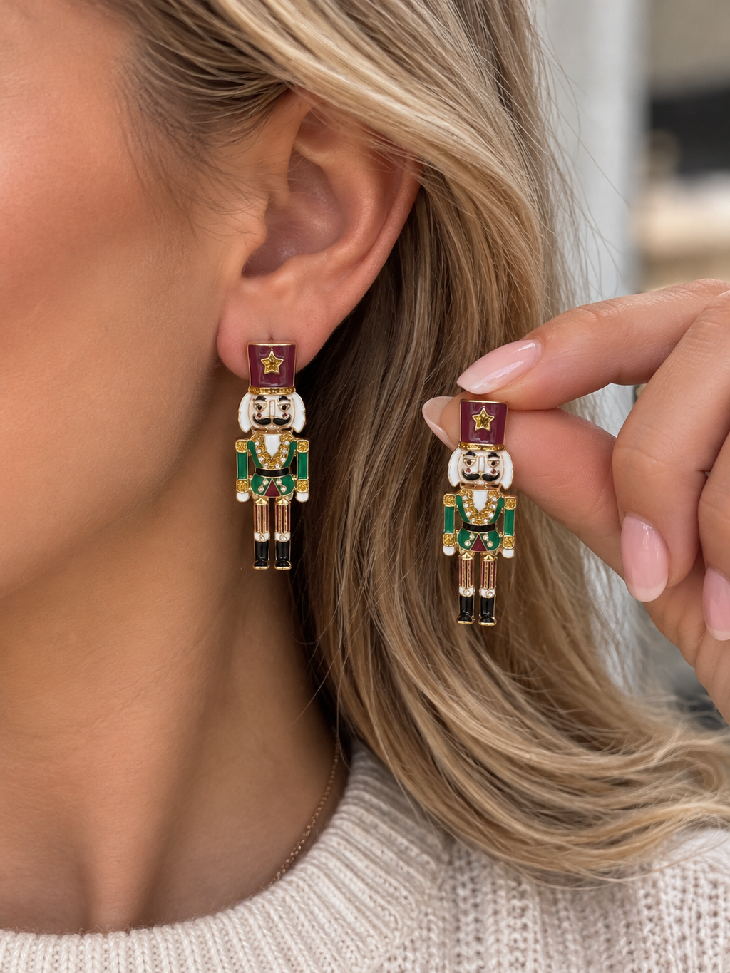 Christmas Nutcracker Dangle Earrings