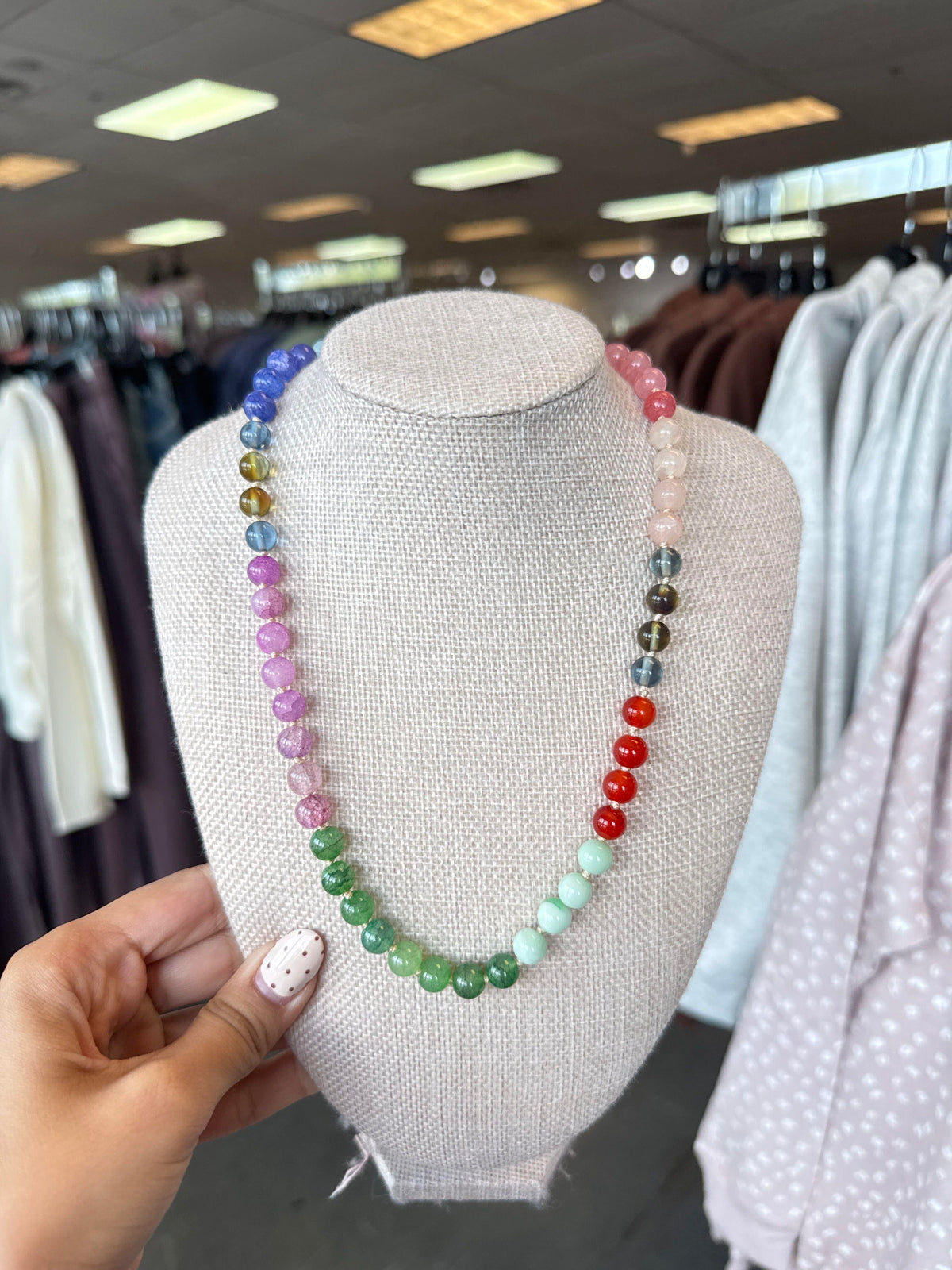 Best Seller Multicolor Gemstone Beaded Necklace